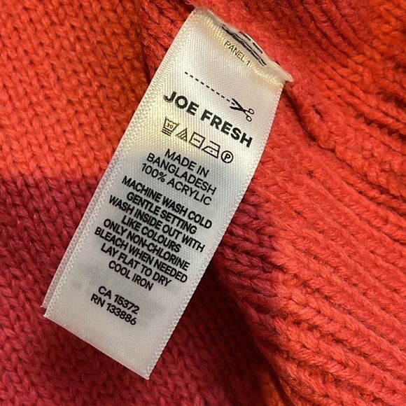 𝅺JOE Fresh x Jillian Harris cable knit steph sweater size XS pink - Picture 8 of 8